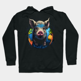 Pot-Bellied Pig Earth Day Hoodie